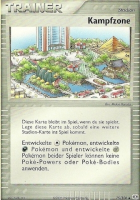 Kampfzone 75 — EX Smaragd (German Pokémon TCG card)