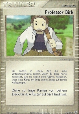 Professor Birk 82 — EX Smaragd (German Pokémon TCG card)