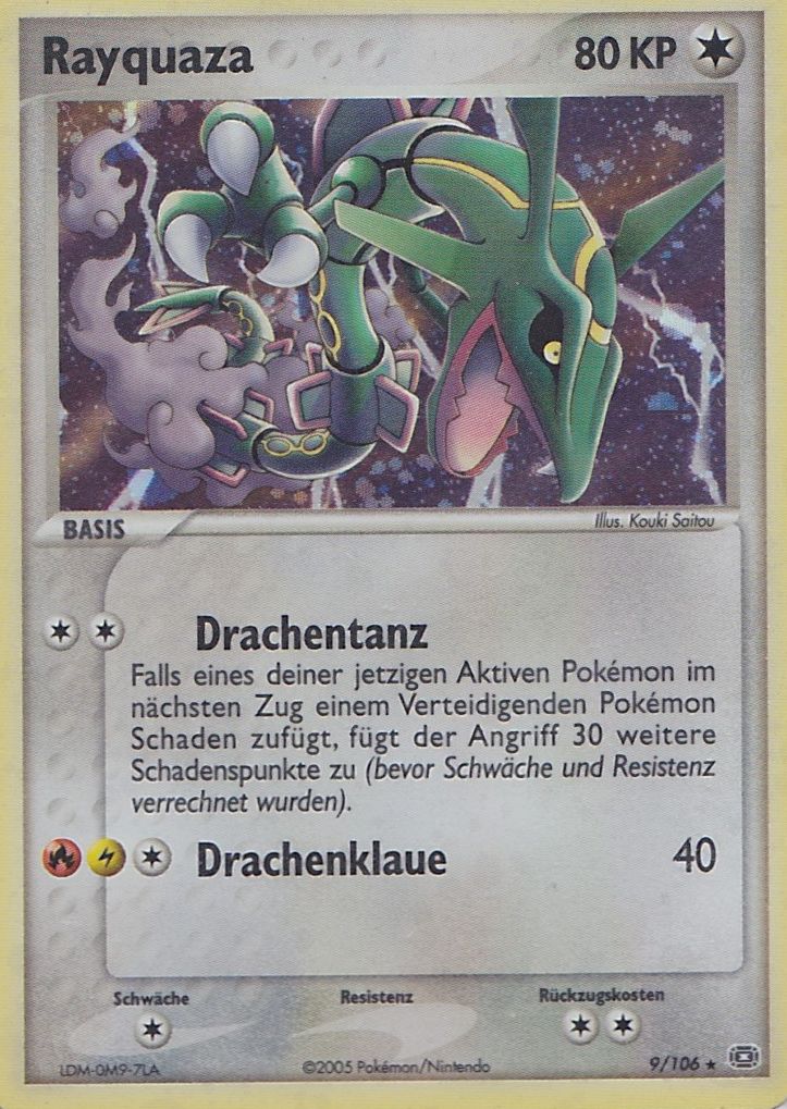 Rayquaza 9 — EX Smaragd (German Pokémon TCG card)