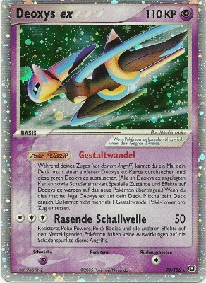 Deoxys ex 93 — EX Smaragd (German Pokémon TCG card)