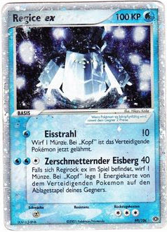Regice ex 98 — EX Smaragd (German Pokémon TCG card)