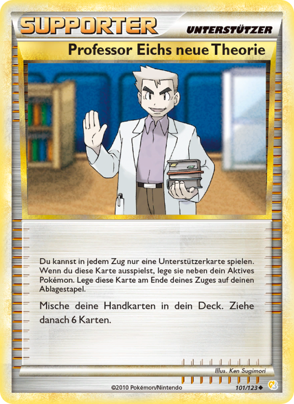 Professor Eichs neue Theorie 101 — HeartGold SoulSilver (German Pokémon TCG card)