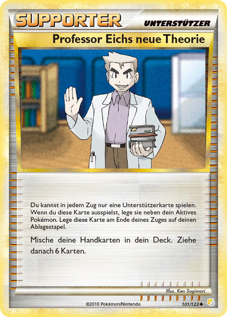 Professor Eichs neue Theorie 101 — HeartGold SoulSilver (German Pokémon TCG card)