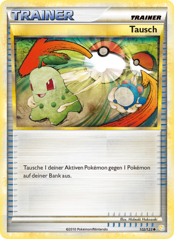 Tausch 102 — HeartGold SoulSilver (German Pokémon TCG card)