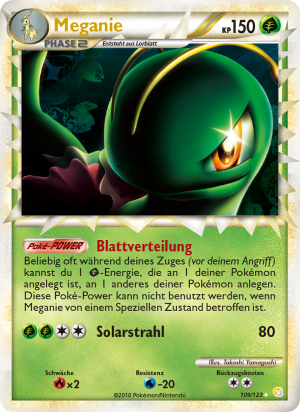 Meganie 109 — HeartGold SoulSilver (German Pokémon TCG card)