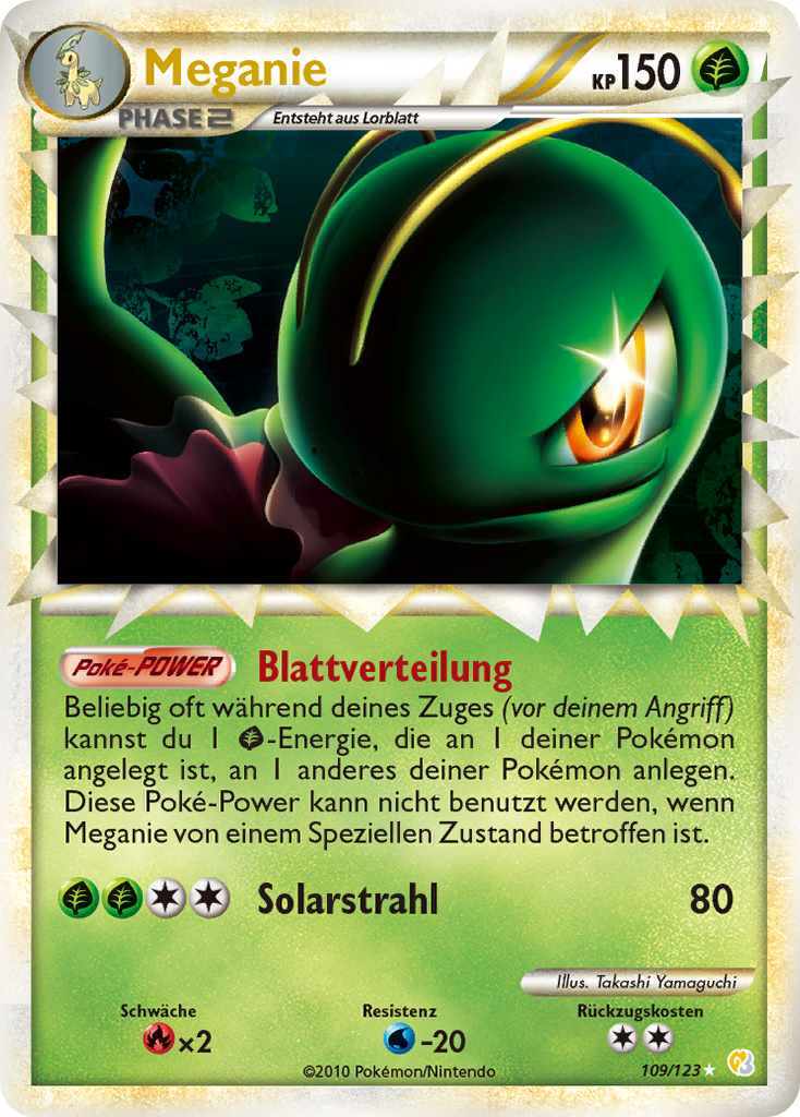 Meganie 109 — HeartGold SoulSilver (German Pokémon TCG card)