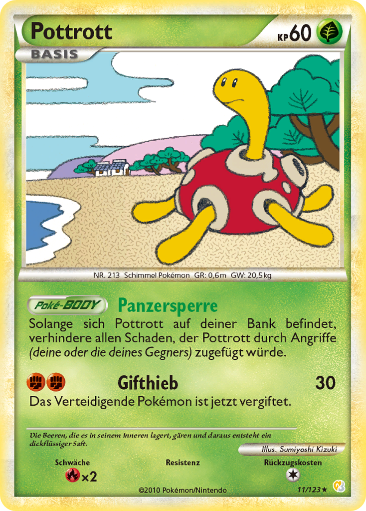 Pottrott 11 — HeartGold SoulSilver (German Pokémon TCG card)