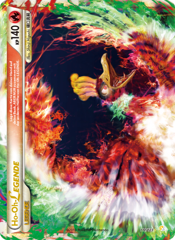 Ho-Oh LEGENDE 111 — HeartGold SoulSilver (German Pokémon TCG card)