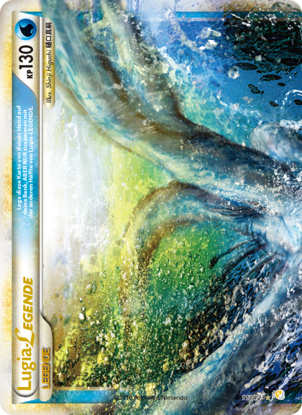Lugia LEGENDE 113 — HeartGold SoulSilver (German Pokémon TCG card)
