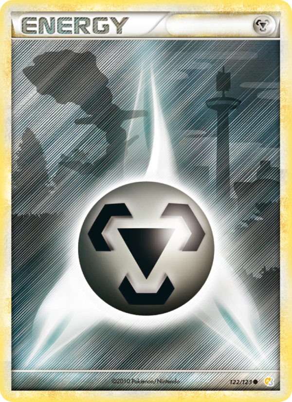 Metall-Energie 122 — HeartGold SoulSilver (German Pokémon TCG card)