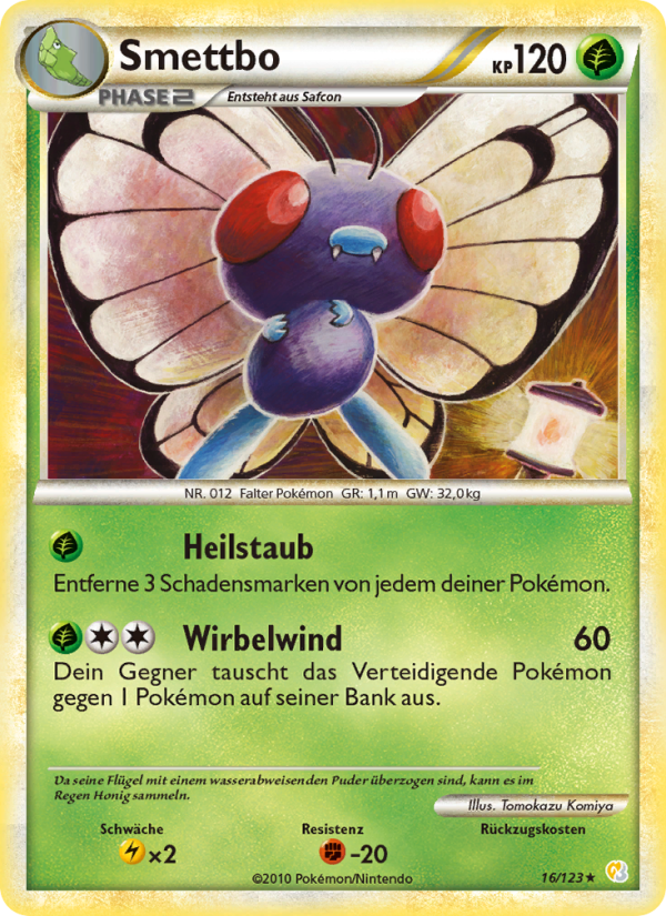 Smettbo 16 — HeartGold SoulSilver (German Pokémon TCG card)