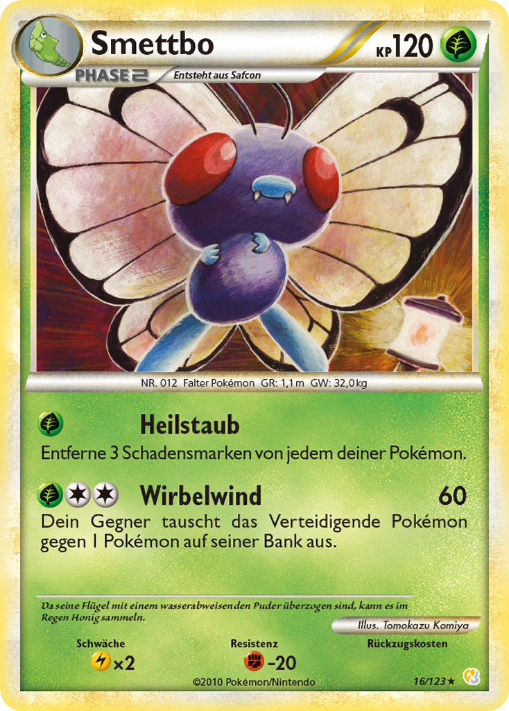 Smettbo 16 — HeartGold SoulSilver (German Pokémon TCG card)