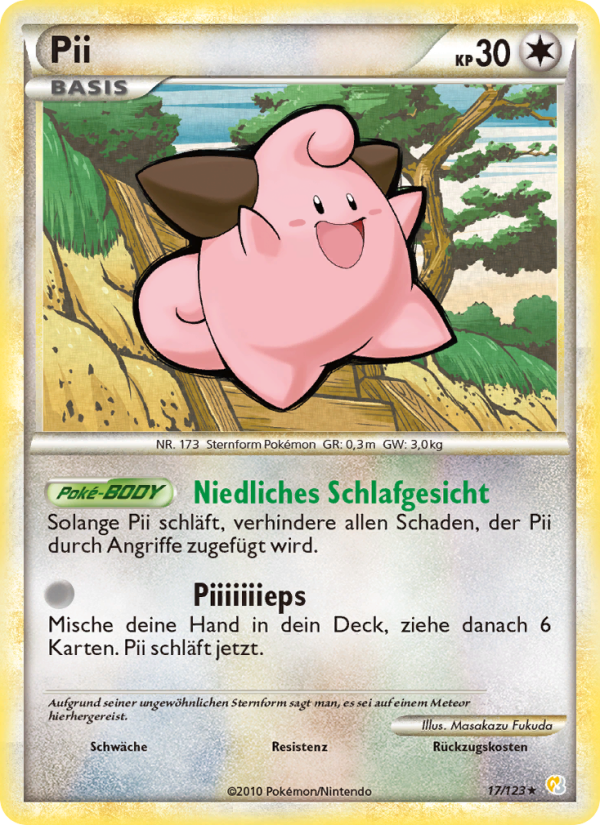 Pii 17 — HeartGold SoulSilver (German Pokémon TCG card)