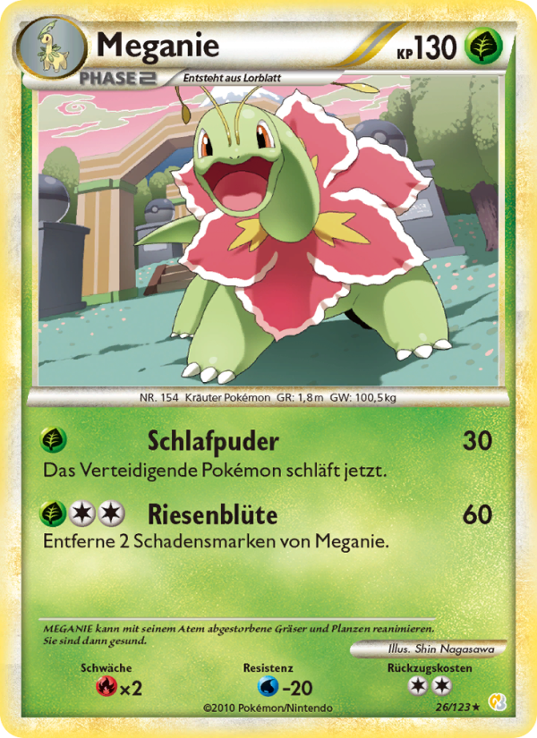 Meganie 26 — HeartGold SoulSilver (German Pokémon TCG card)