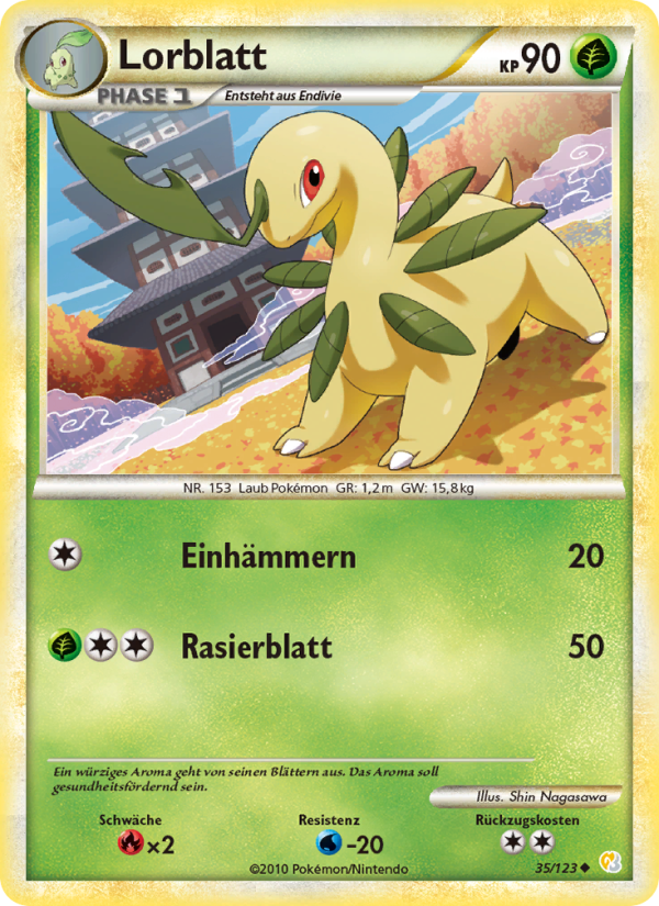Lorblatt 35 — HeartGold SoulSilver (German Pokémon TCG card)