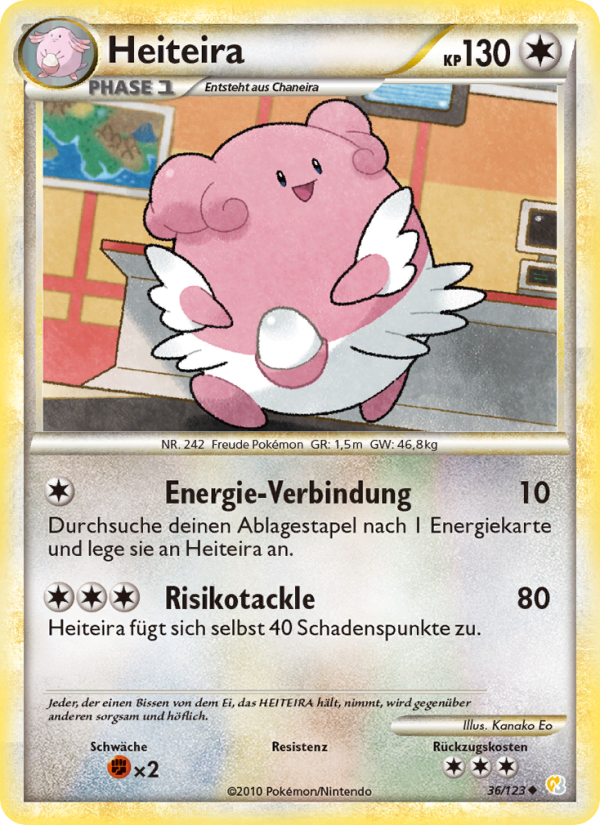 Heiteira 36 — HeartGold SoulSilver (German Pokémon TCG card)