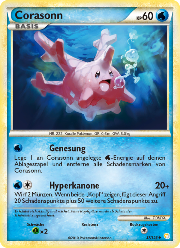 Corasonn 37 — HeartGold SoulSilver (German Pokémon TCG card)