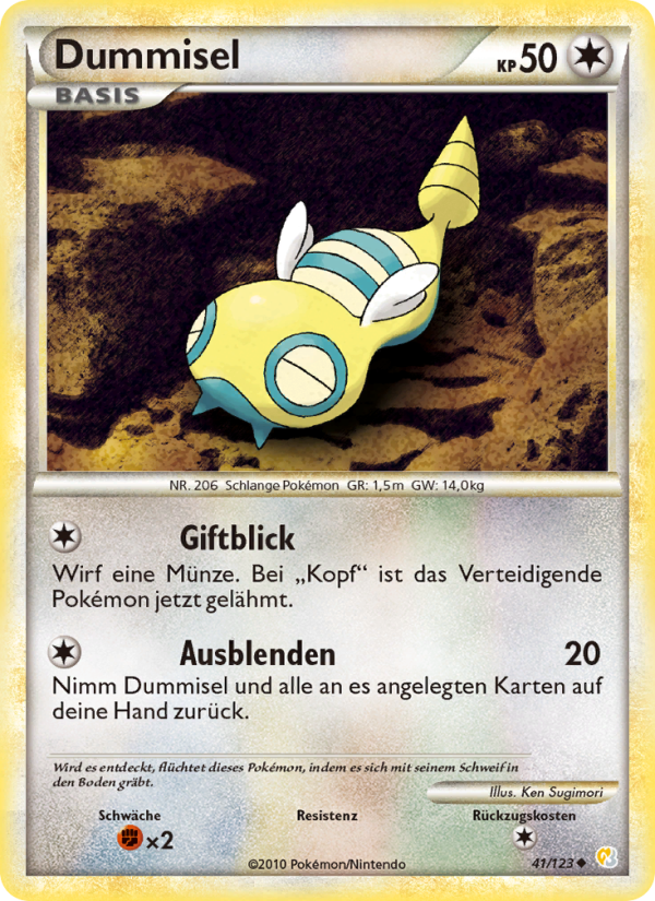 Dummisel 41 — HeartGold SoulSilver (German Pokémon TCG card)