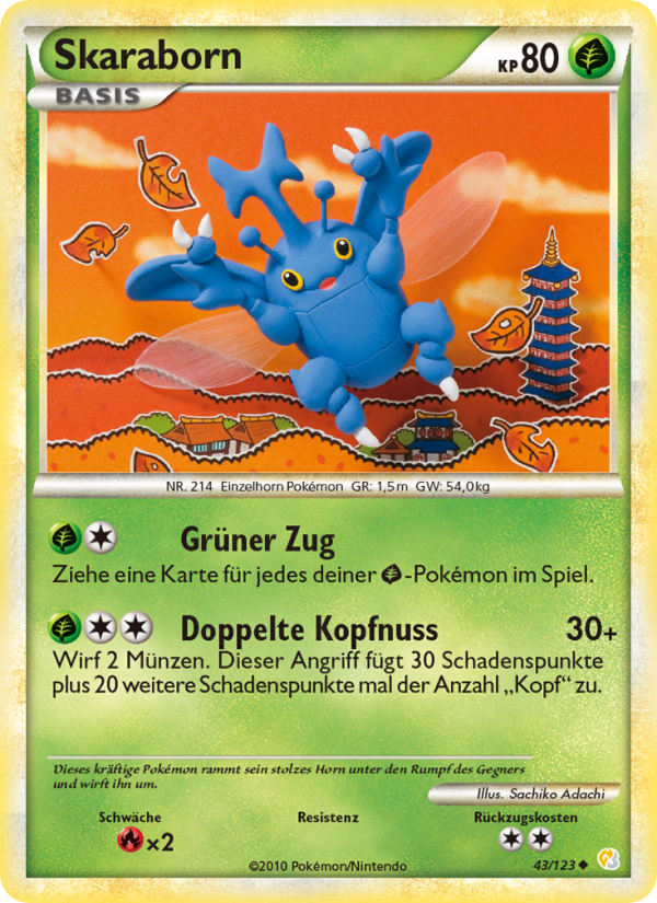 Skaraborn 43 — HeartGold SoulSilver (German Pokémon TCG card)
