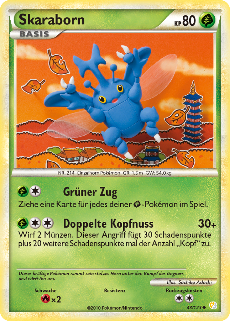 Skaraborn 43 — HeartGold SoulSilver (German Pokémon TCG card)