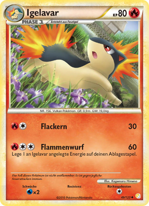 Igelavar 49 — HeartGold SoulSilver (German Pokémon TCG card)