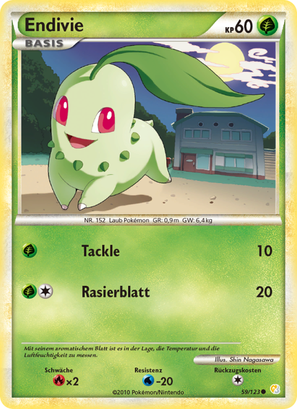 Endivie 59 — HeartGold SoulSilver (German Pokémon TCG card)
