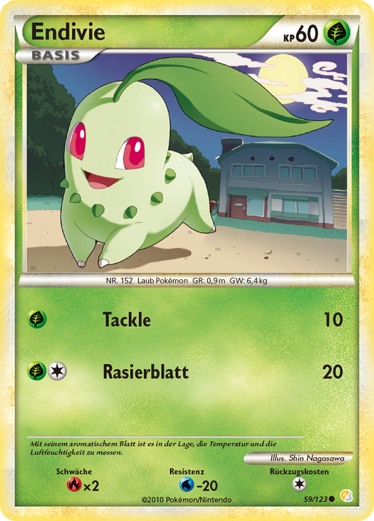 Endivie 59 — HeartGold SoulSilver (German Pokémon TCG card)