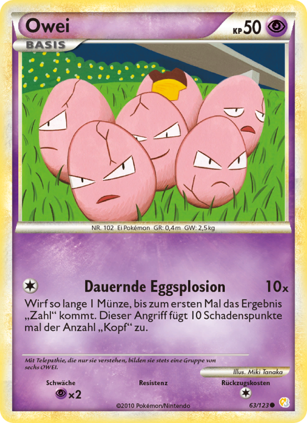 Owei 63 — HeartGold SoulSilver (German Pokémon TCG card)
