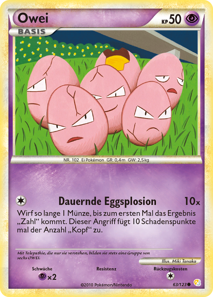 Owei 63 — HeartGold SoulSilver (German Pokémon TCG card)