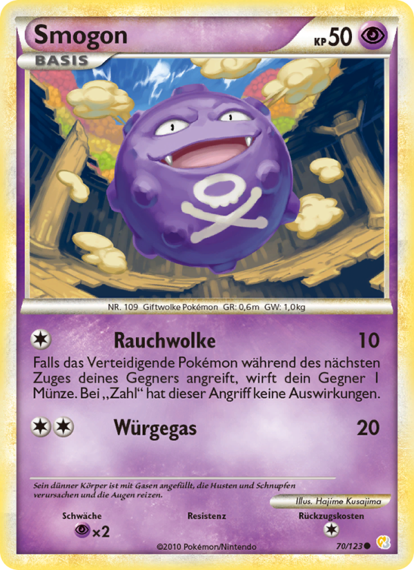 Smogon 70 — HeartGold SoulSilver (German Pokémon TCG card)