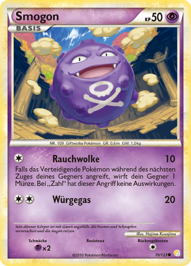 Smogon 70 — HeartGold SoulSilver (German Pokémon TCG card)