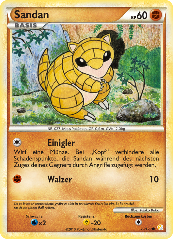 Sandan 79 — HeartGold SoulSilver (German Pokémon TCG card)