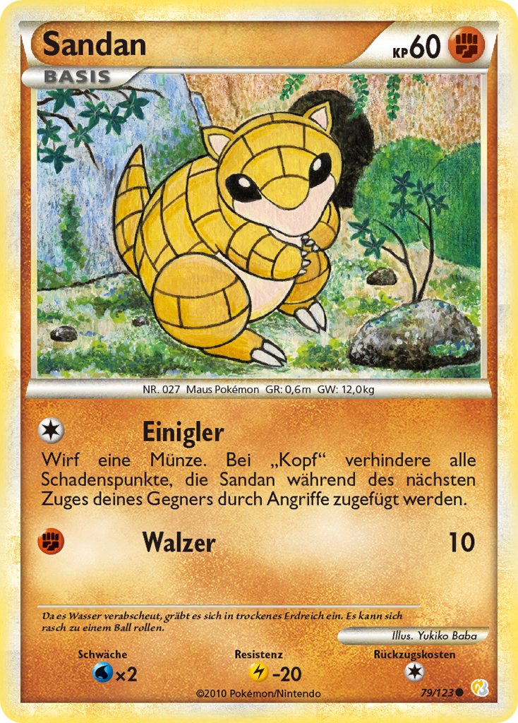 Sandan 79 — HeartGold SoulSilver (German Pokémon TCG card)