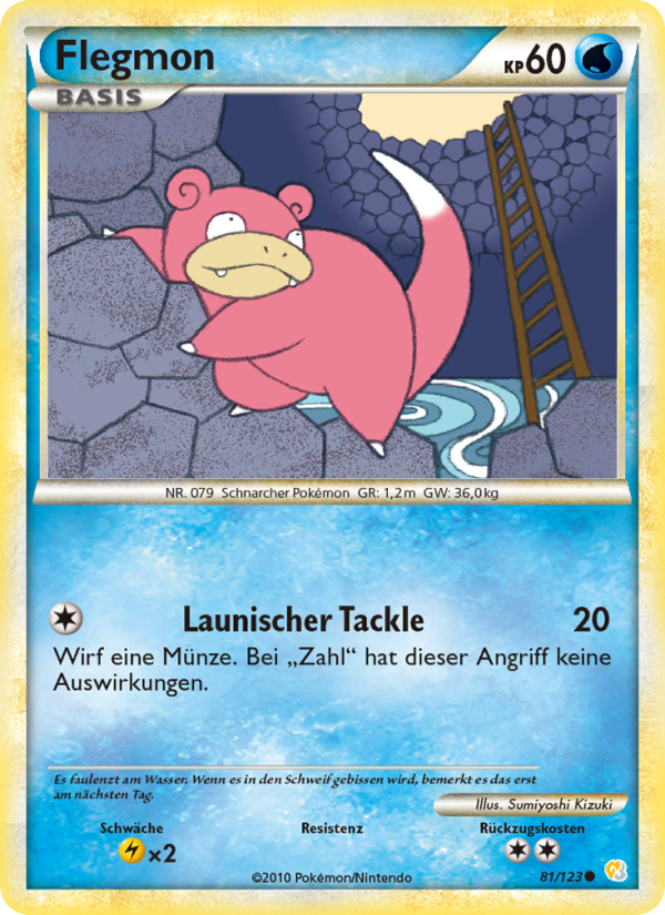 Flegmon 81 — HeartGold SoulSilver (German Pokémon TCG card)