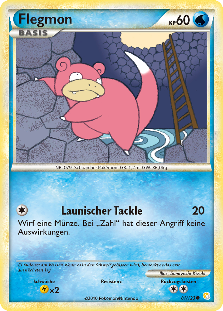 Flegmon 81 — HeartGold SoulSilver (German Pokémon TCG card)