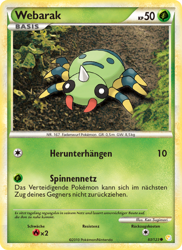 Webarak 83 — HeartGold SoulSilver (German Pokémon TCG card)