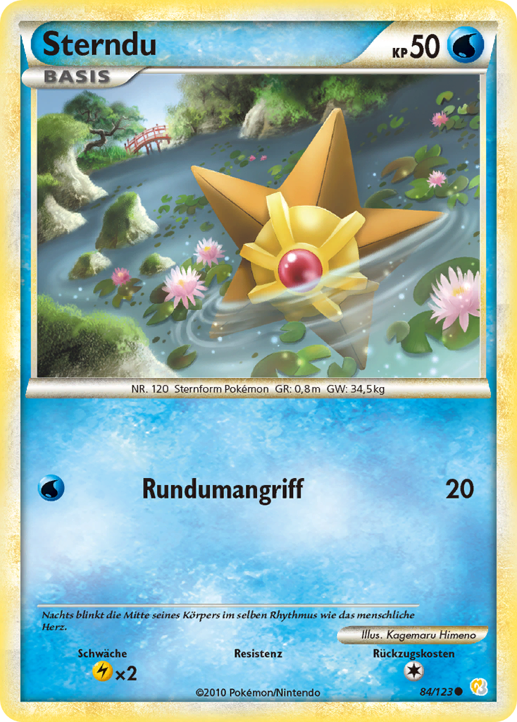 Sterndu 84 — HeartGold SoulSilver (German Pokémon TCG card)