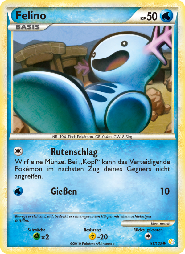 Felino 88 — HeartGold SoulSilver (German Pokémon TCG card)