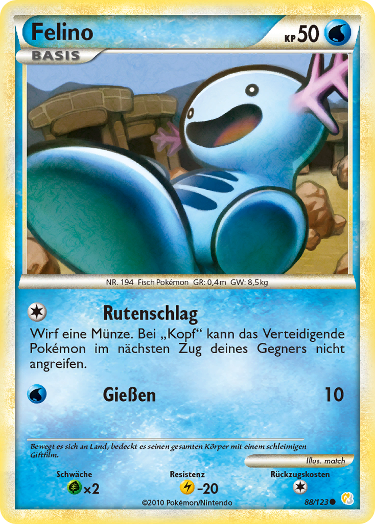 Felino 88 — HeartGold SoulSilver (German Pokémon TCG card)