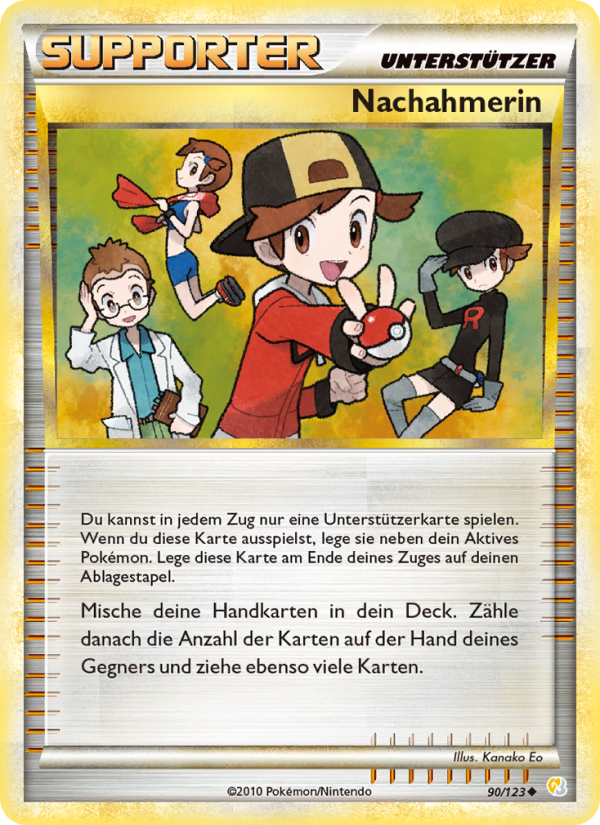 Nachahmerin 90 — HeartGold SoulSilver (German Pokémon TCG card)