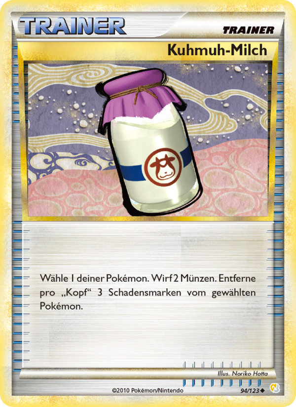 Kuhmuh-Milch 94 — HeartGold SoulSilver (German Pokémon TCG card)