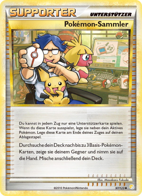 Pokémon-Sammler 97 — HeartGold SoulSilver (German Pokémon TCG card)