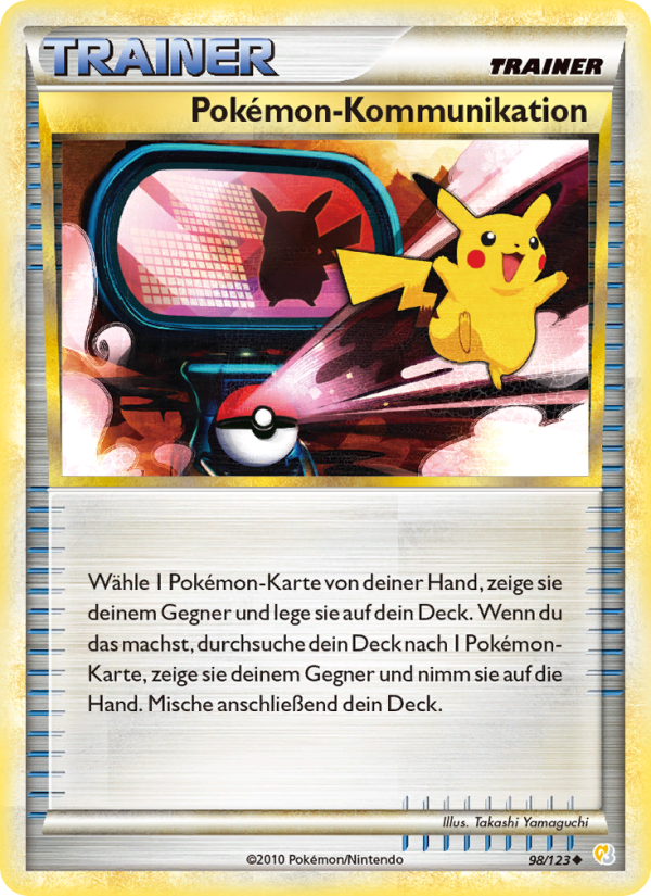 Pokémon-Kommunikation 98 — HeartGold SoulSilver (German Pokémon TCG card)