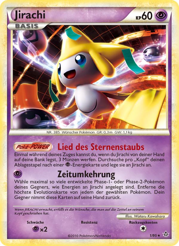 Jirachi 1 — Entfesselt (German Pokémon TCG card)