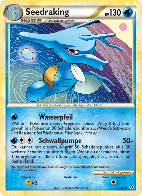 Seedraking 17 — Entfesselt (German Pokémon TCG card)