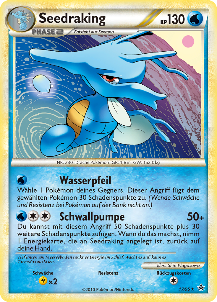Seedraking 17 — Entfesselt (German Pokémon TCG card)