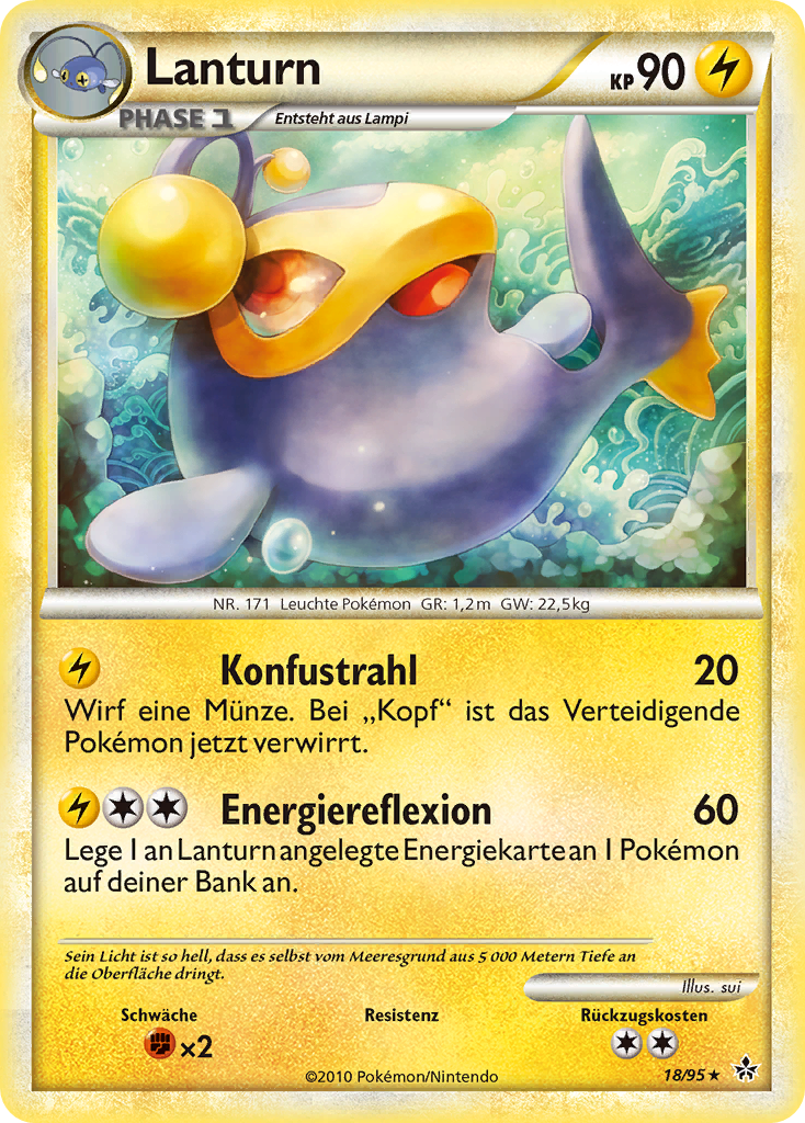 Lanturn 18 — Entfesselt (German Pokémon TCG card)