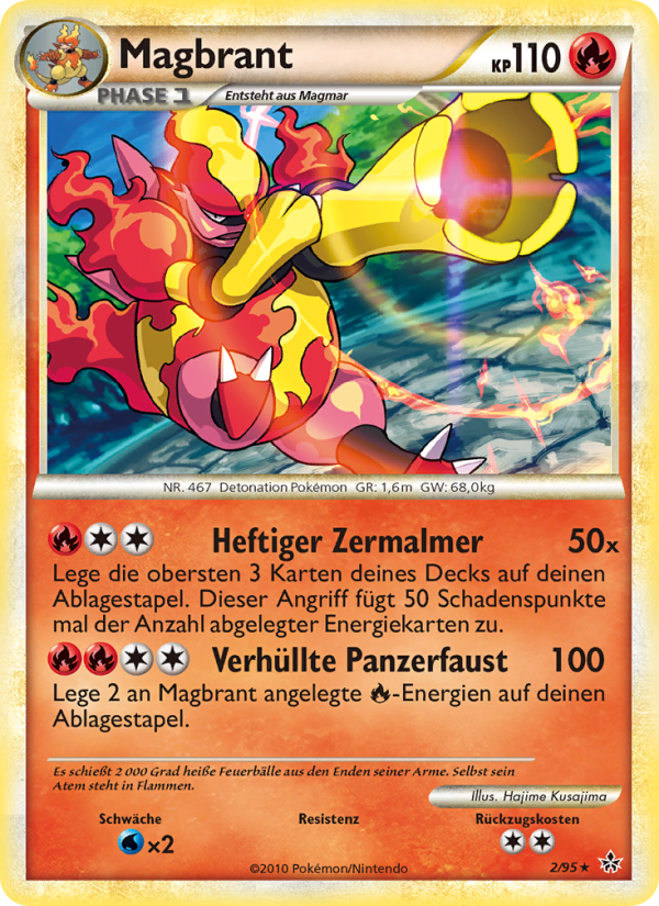 Magbrant 2 — Entfesselt (German Pokémon TCG card)