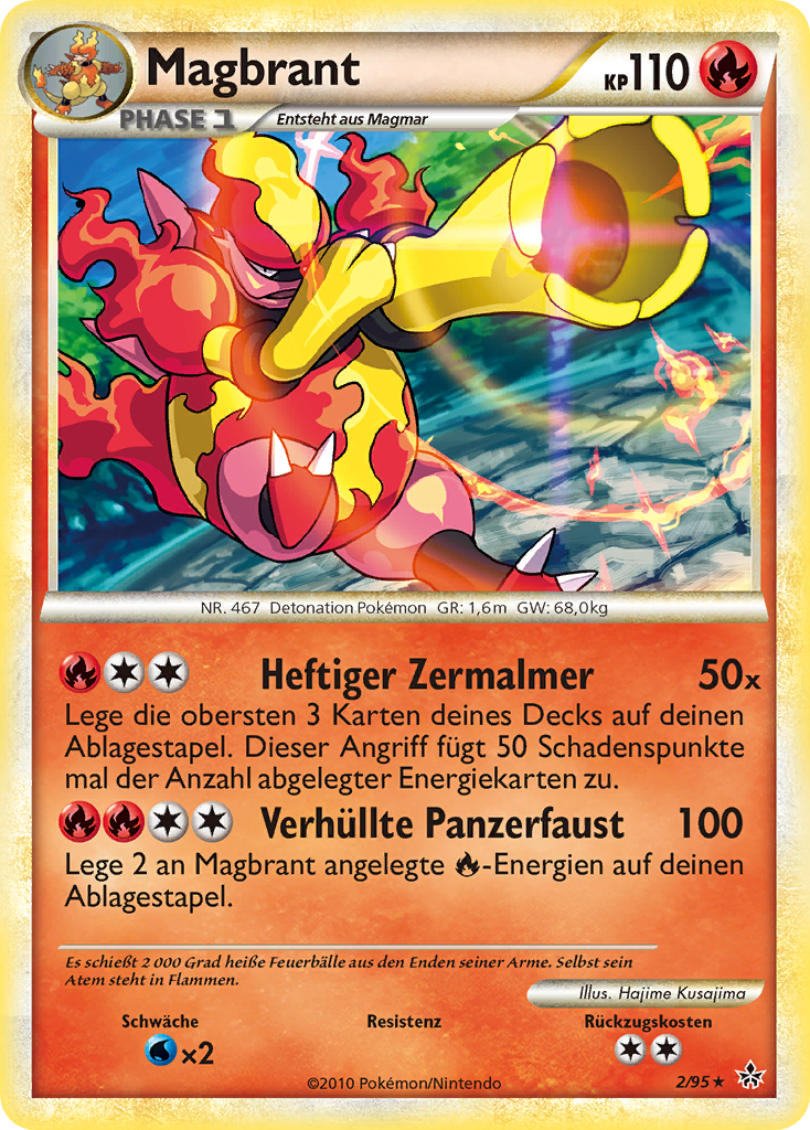 Magbrant 2 — Entfesselt (German Pokémon TCG card)