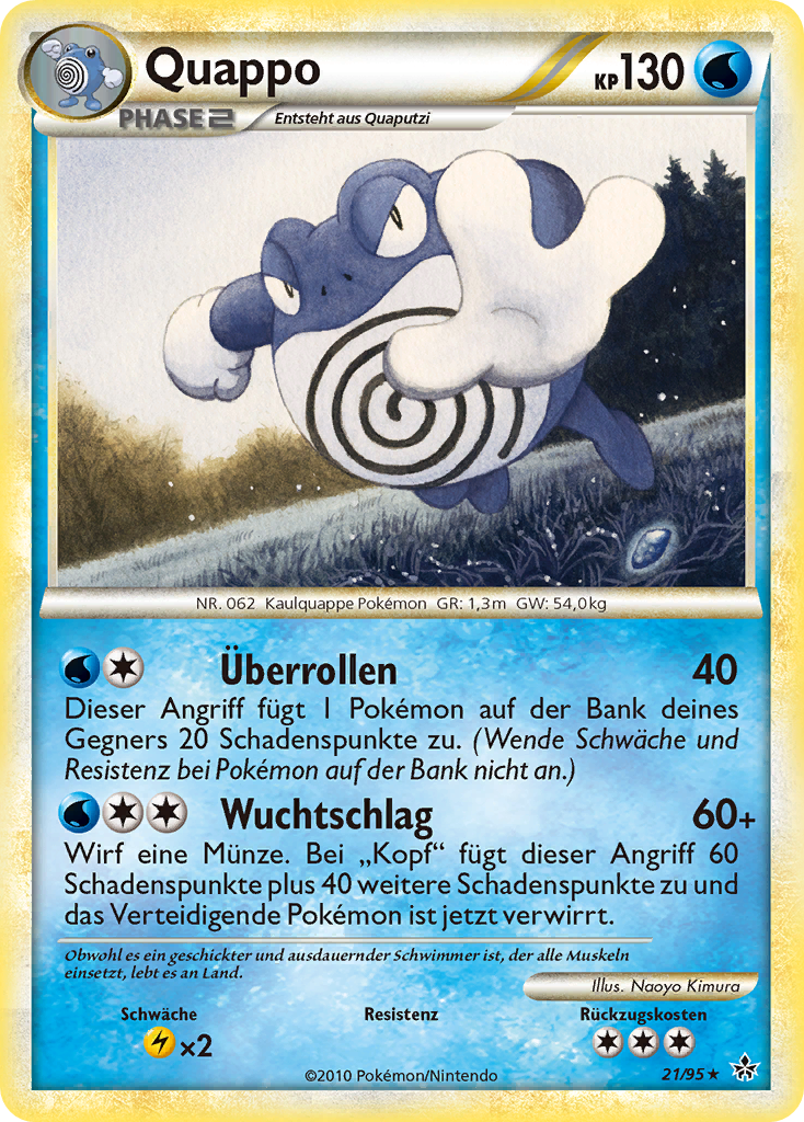 Quappo 21 — Entfesselt (German Pokémon TCG card)